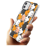 Spooning Cats Kawaii Pattern Impact Phone Case for iPhone 11