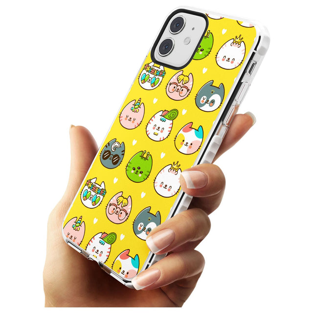 Mythical Cats Kawaii Pattern Impact Phone Case for iPhone 11
