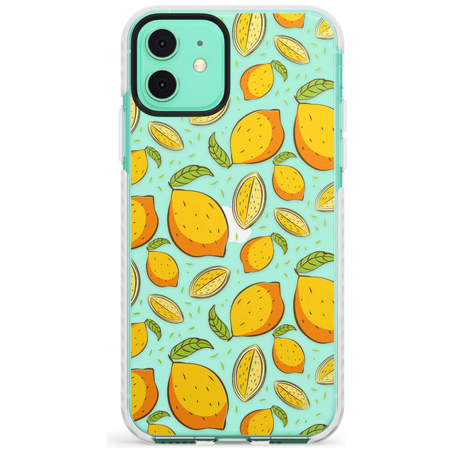 Lemon Pattern Impact Phone Case for iPhone 11