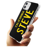 Vintage California License Plate Slim TPU Phone Case for iPhone 11