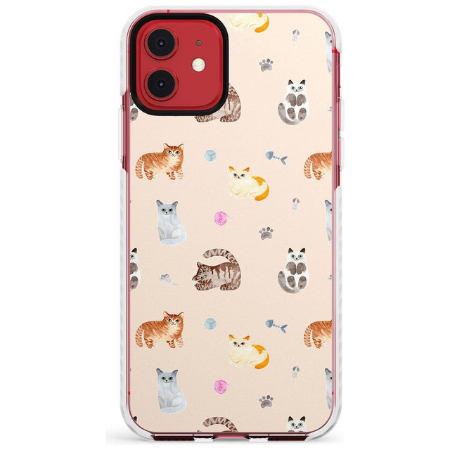 Cats with Toys Slim TPU Phone Case for iPhone 11