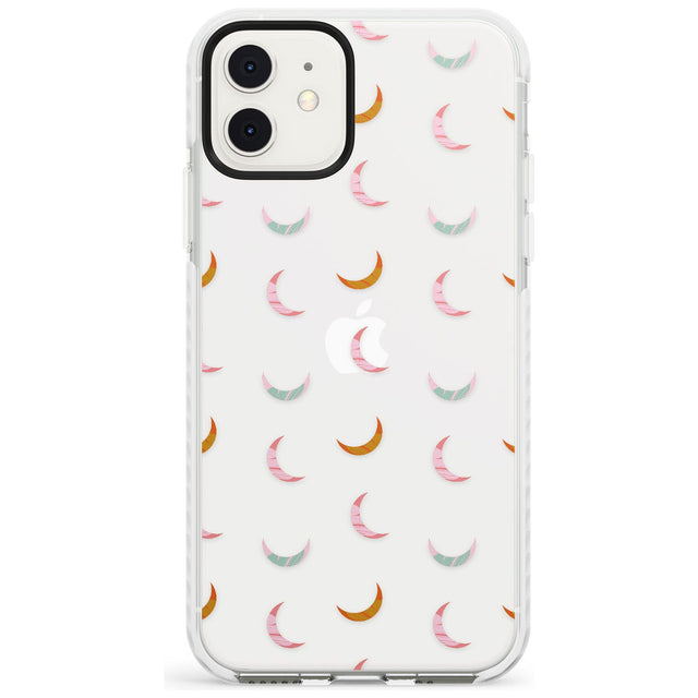 Colourful Crescent Moons Slim TPU Phone Case for iPhone 11