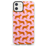 Tigers on Pink Pattern Impact Phone Case for iPhone 11