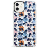 Summer Palm Trees (Clear) Slim TPU Phone Case for iPhone 11