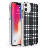 Divine Black Plaid Phone Case iPhone 11 / Impact Case,iPhone 12 / Impact Case,iPhone 12 Mini / Impact Case Blanc Space