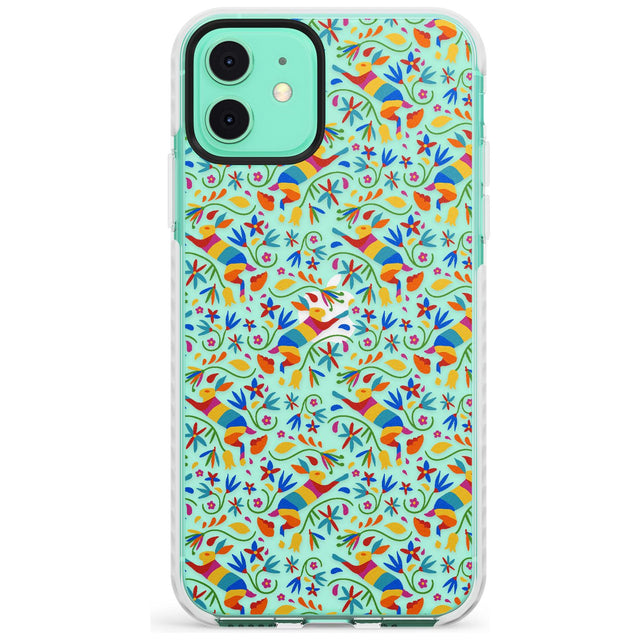 Floral Rabbit Pattern in Rainbow Slim TPU Phone Case for iPhone 11