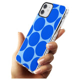 Abstract Retro Shapes: Blue Dots Slim TPU Phone Case for iPhone 11