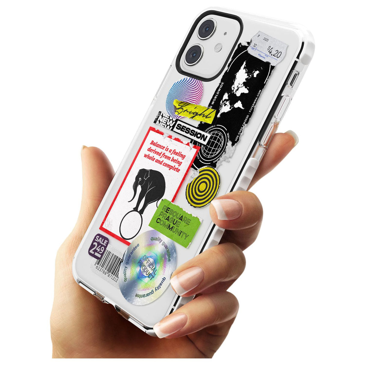 Peeled Sticker Mix Slim TPU Phone Case for iPhone 11