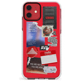 Red & Black Sticker Mix Slim TPU Phone Case for iPhone 11