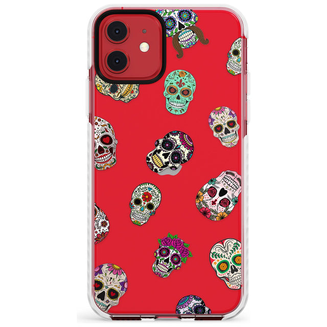 Mixed Sugar Skull Pattern Impact Phone Case for iPhone 11