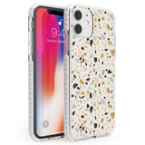 Pale Pink, Blue, & Mocha Terrazzo Pattern Phone Case iPhone 11 / Impact Case,iPhone 12 / Impact Case,iPhone 12 Mini / Impact Case Blanc Space