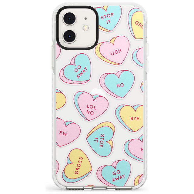 Sarcastic Love Hearts Slim TPU Phone Case for iPhone 11