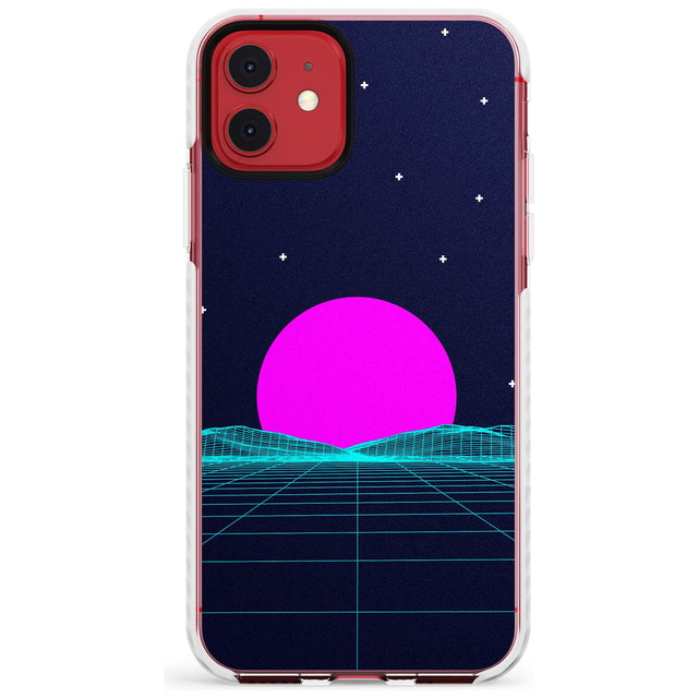 Miami Sunset Vaporwave Impact Phone Case for iPhone 11