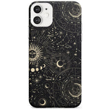 Suns & Zodiac Charts Black Impact Phone Case for iPhone 11