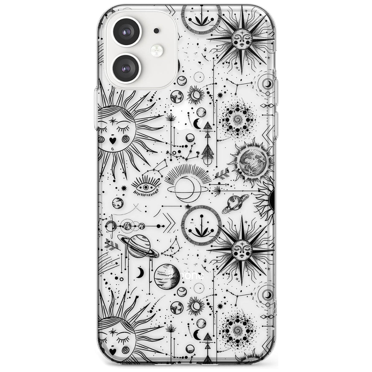 Suns & Planets Vintage Astrological Slim TPU Phone Case for iPhone 11