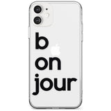 Bonjour Black Impact Phone Case for iPhone 11