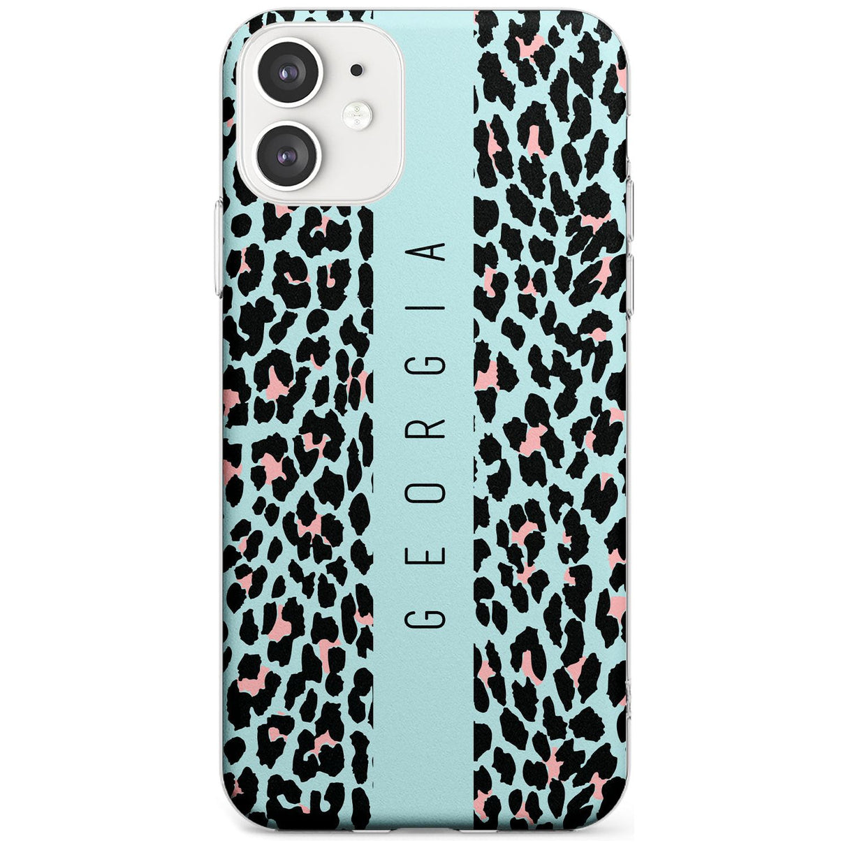 Custom Blue Leopard Spots iPhone Case  Slim Case Custom Phone Case - Case Warehouse