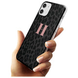 Small Pink Leopard Monogram Slim TPU Phone Case for iPhone 11