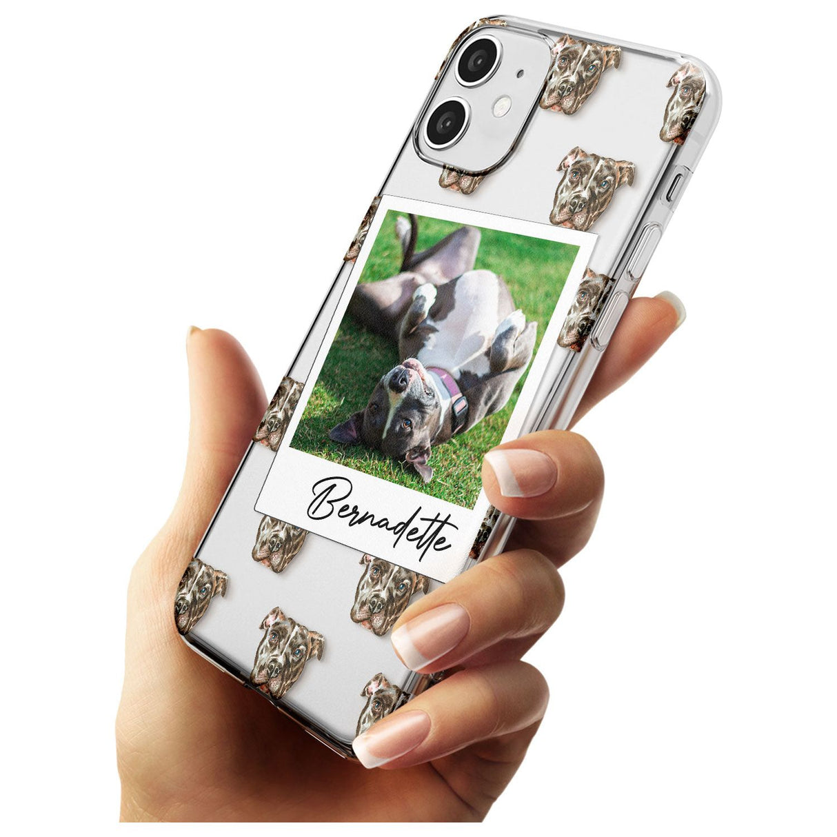 Staffordshire Bull Terrier - Custom Dog Photo Black Impact Phone Case for iPhone 11