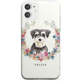 Miniature Schnauzer - Watercolour Dog Portrait Slim TPU Phone Case for iPhone 11