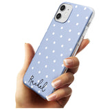 Simple Light Blue Dots iPhone Case   Custom Phone Case - Case Warehouse