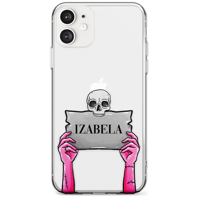 Personalised Grave Plaque Slim TPU Phone Case for iPhone 11