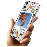 Personalised Horse Polaroid Slim TPU Phone Case for iPhone 11