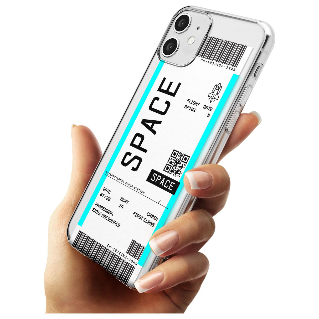 Space Custom Space Travel Ticket iPhone Case   Custom Phone Case - Case Warehouse