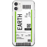 Earth Custom Space Travel Ticket iPhone Case  Slim Case Custom Phone Case - Case Warehouse