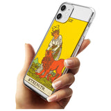 Strength Tarot Card - Colour Black Impact Phone Case for iPhone 11