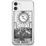 The Moon Tarot Card - Transparent Black Impact Phone Case for iPhone 11