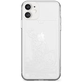 Strength Tarot Card - White Transparent Black Impact Phone Case for iPhone 11