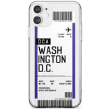 Washington D.C. Boarding Pass iPhone Case  Slim Case Custom Phone Case - Case Warehouse