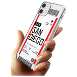 San Diego Boarding Pass iPhone Case   Custom Phone Case - Case Warehouse