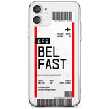 Belfast Boarding Pass  Slim Case Custom Phone Case - Case Warehouse