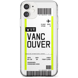 Vancouver Boarding Pass iPhone Case  Slim Case Custom Phone Case - Case Warehouse