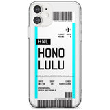 Honolulu Boarding Pass iPhone Case  Slim Case Custom Phone Case - Case Warehouse