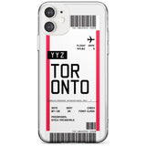 Toronto Boarding Pass iPhone Case  Slim Case Custom Phone Case - Case Warehouse