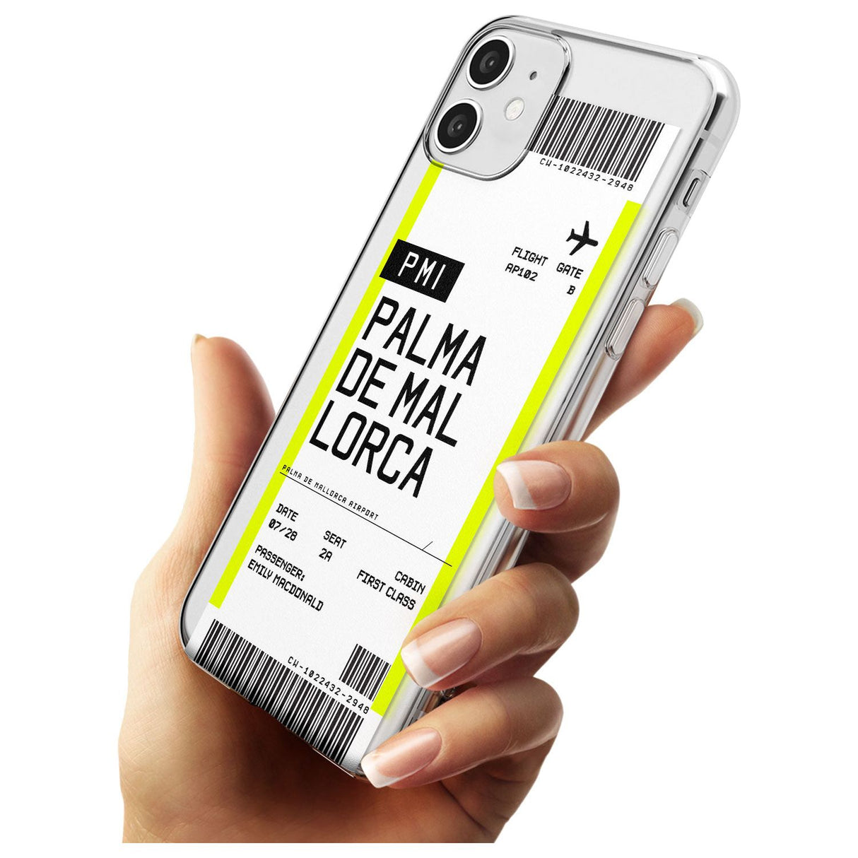 Palma De Mallorca Boarding Pass iPhone Case   Custom Phone Case - Case Warehouse