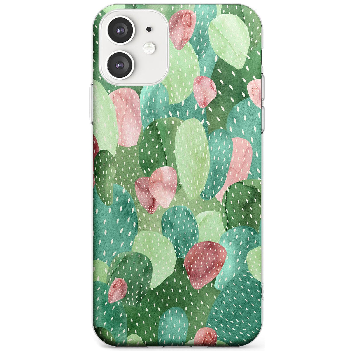 Colourful Cactus Mix Design Slim TPU Phone Case for iPhone 11