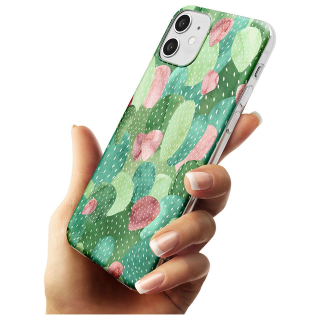 Colourful Cactus Mix Design Slim TPU Phone Case for iPhone 11