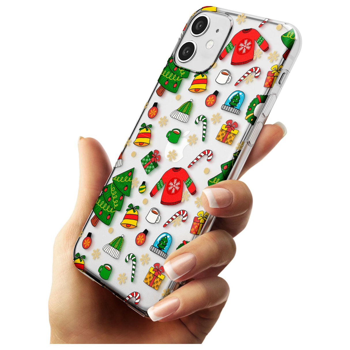 Christmas Mixture Pattern Slim TPU Phone Case for iPhone 11