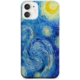 The Starry Night by Vincent Van Gogh Black Impact Phone Case for iPhone 11