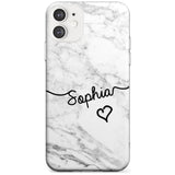 White Marble iPhone Case  Slim Case Custom Phone Case - Case Warehouse