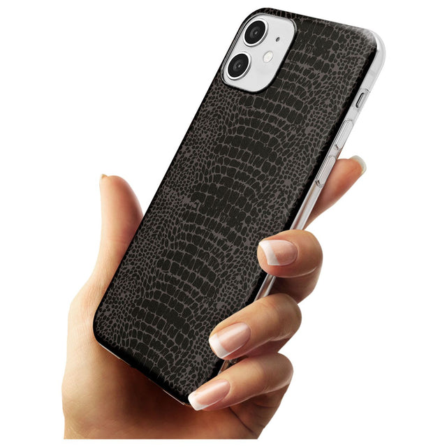 Dark Animal Print Pattern Snake Skin Slim TPU Phone Case for iPhone 11