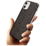 Dark Animal Print Pattern Zebra Slim TPU Phone Case for iPhone 11