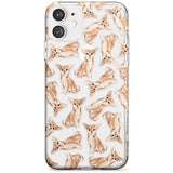 Chihuahua Watercolour Dog Pattern Slim TPU Phone Case for iPhone 11