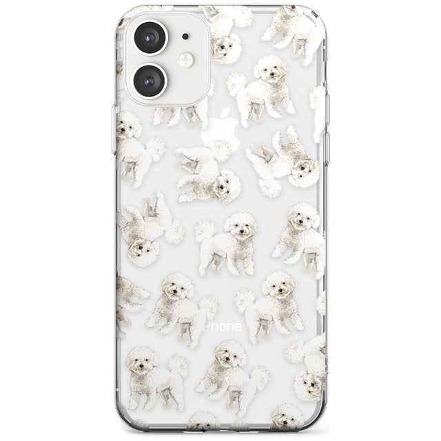 Bichon Frise Watercolour Dog Pattern Slim TPU Phone Case for iPhone 11