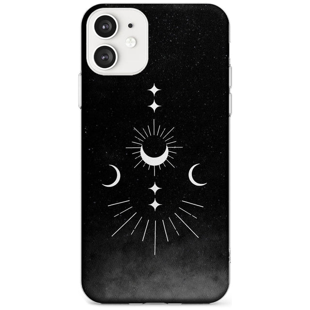 Small Moon Mandala Black Impact Phone Case for iPhone 11