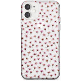 Small Pink Blossoms Transparent Design Slim TPU Phone Case for iPhone 11